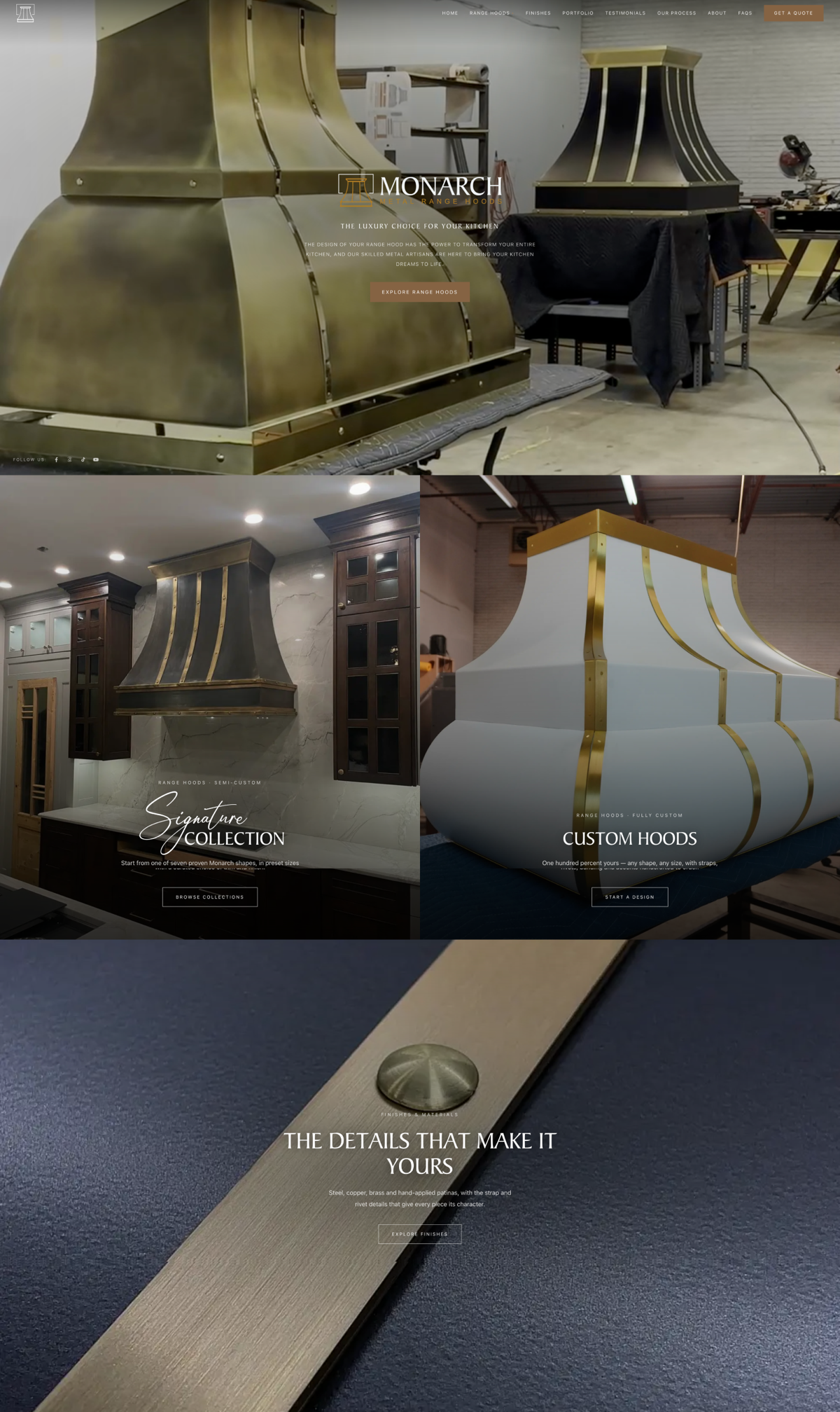 Monarch Metal Range Hoods